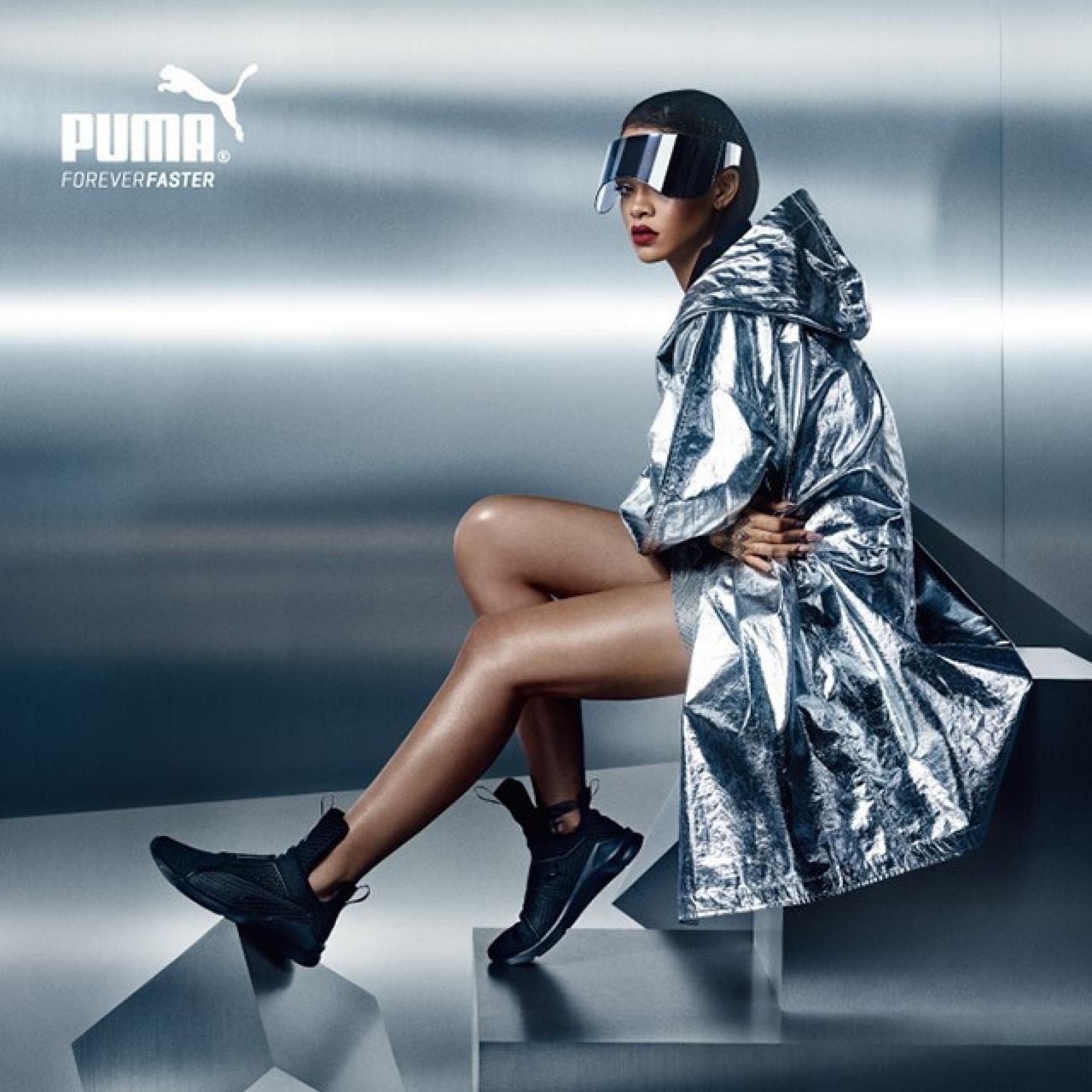 Rihanna en la campaña de su colección para Puma