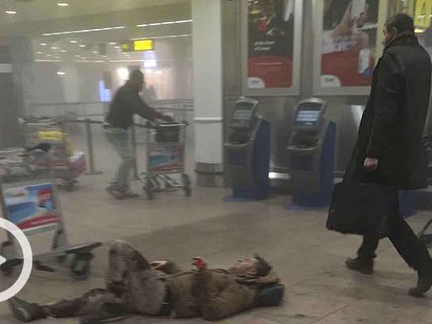 Un hombre herido como consecuencia de las explosiones en Zaventem