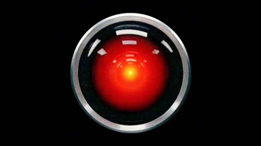 Hall 9000, el ojo de Odisea en el Espacio, de Stanley Kubrick.