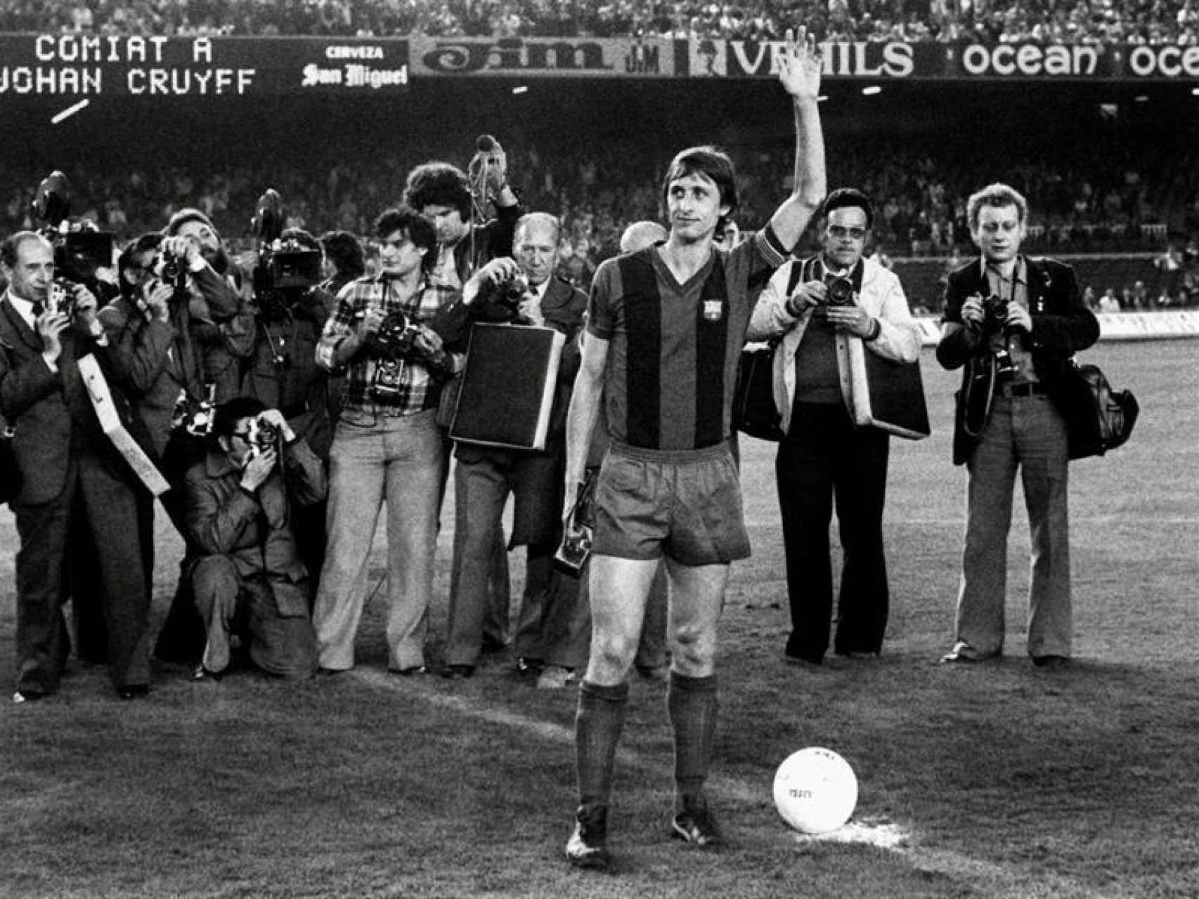 Johan Cruyff en el Barcelona.