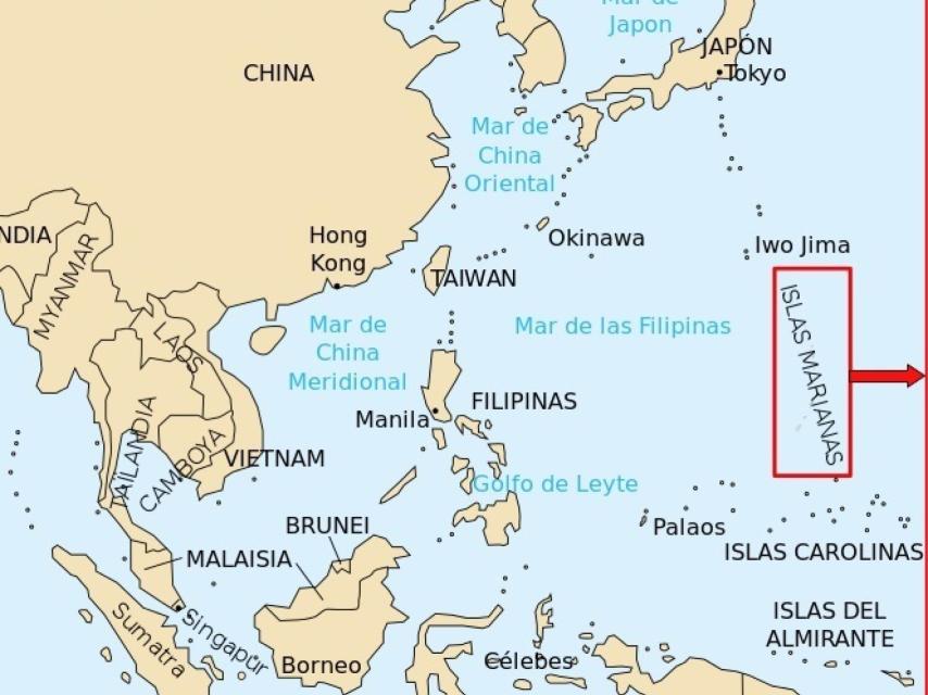 Mapa Marianas