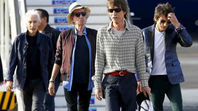 Los Rolling Stones, llegando a La Habana.