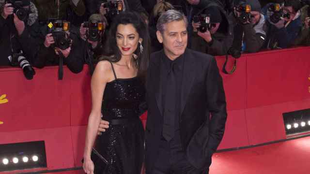 Amal Alamuddin y George Clooney en la Berlinale de 2016
