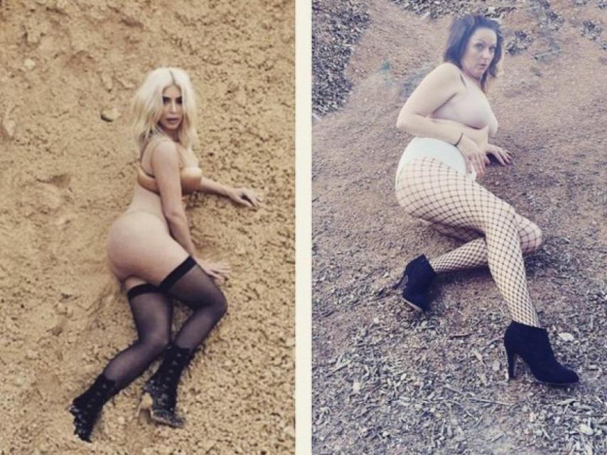 Kim Kardashian y Celeste Barber