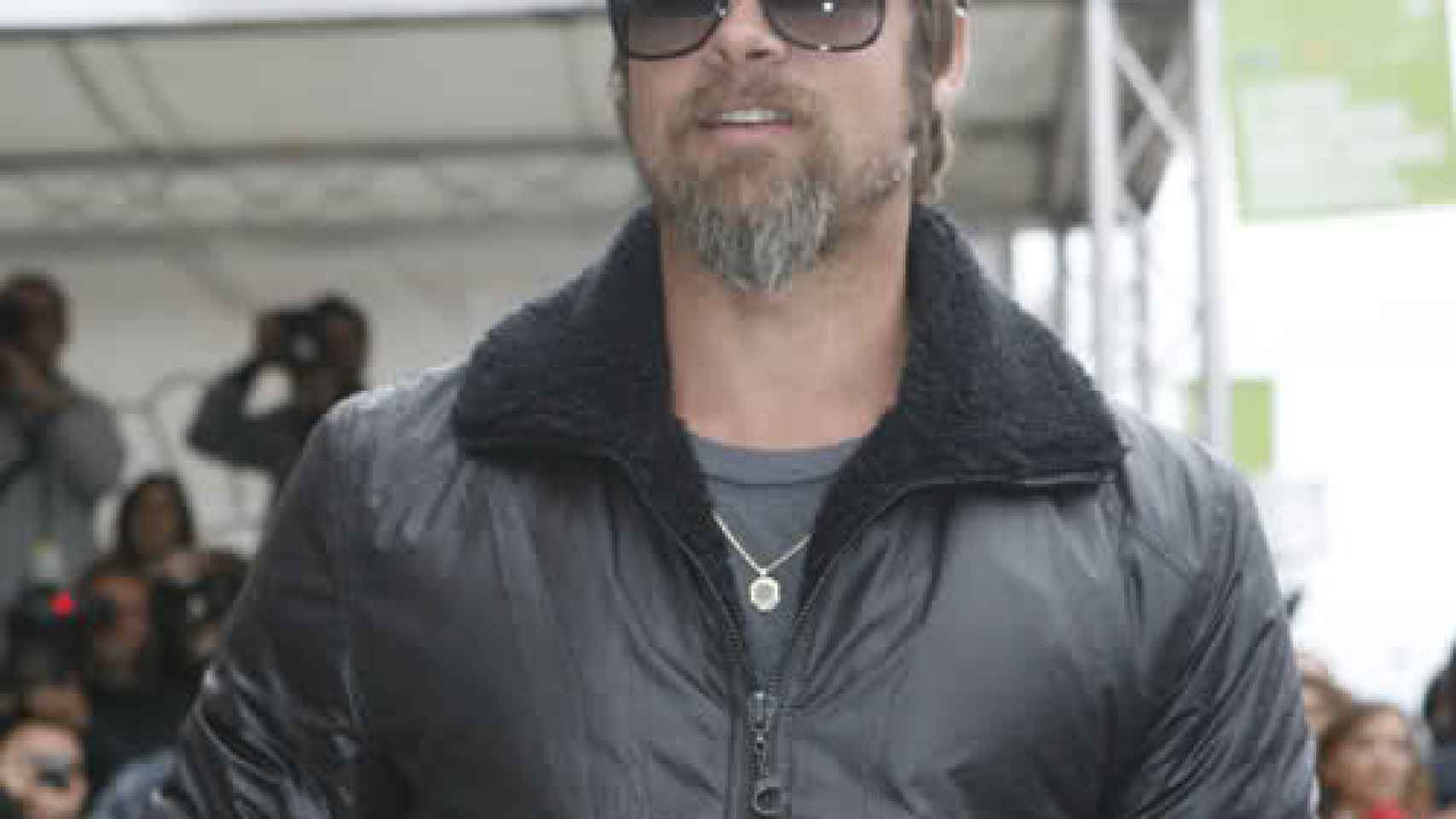 Brad Pitt se dejo barba una época