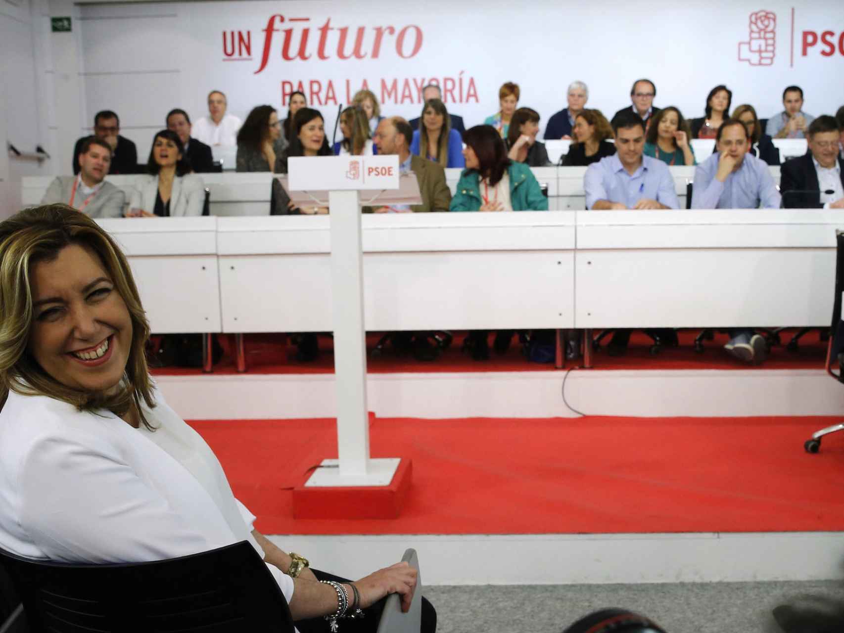Susana Díaz, este sábado en el Comité Federal del PSOE