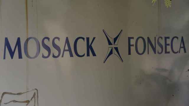 Letrero de la firma de abogados de Panamá Mossack Fonseca