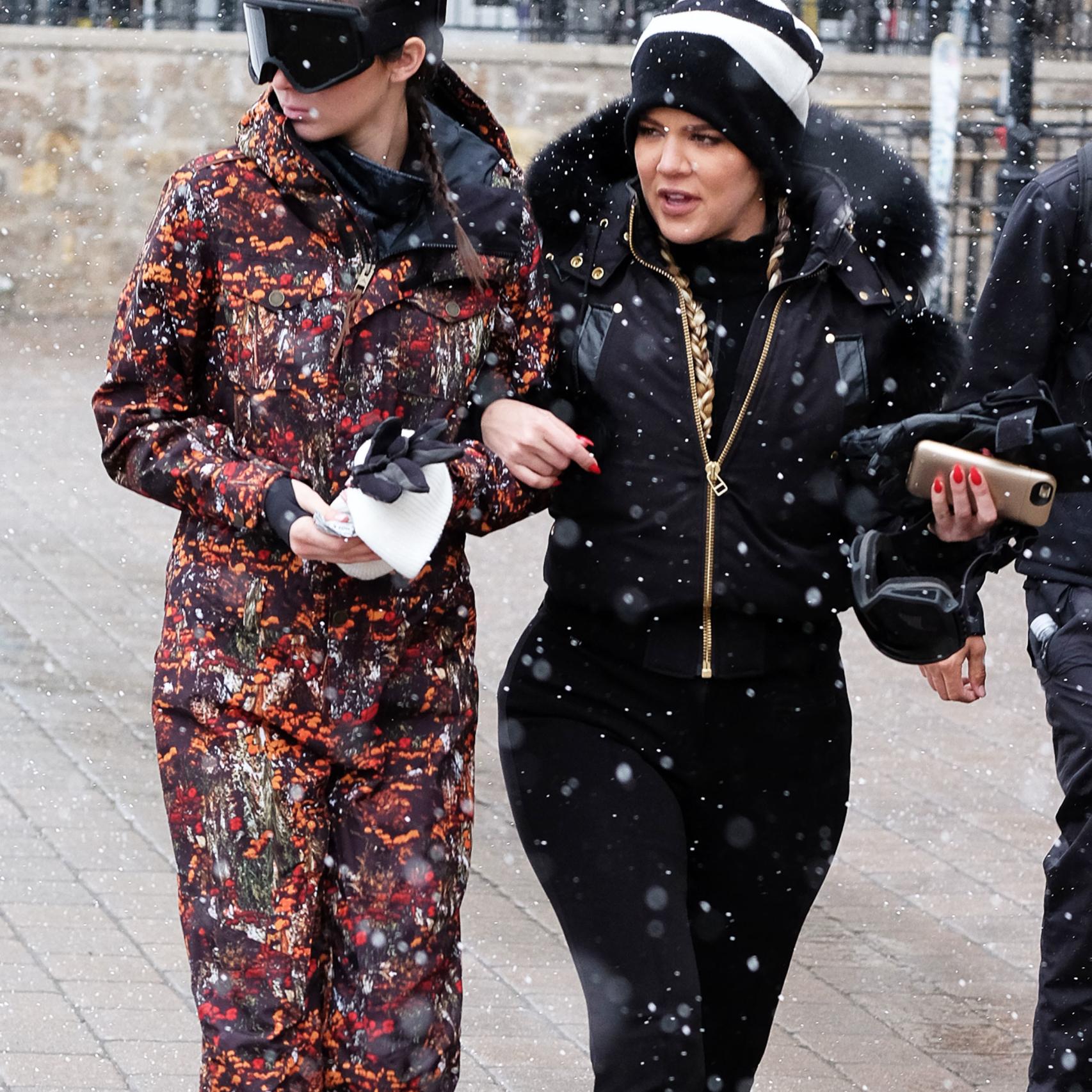 Khloe Kardashian y Kylie Jenner en Vail (Colorado)