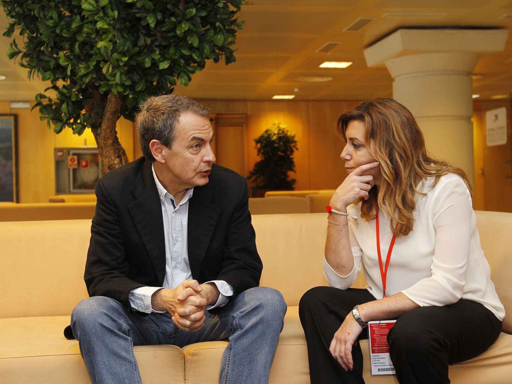 José Luis Rodríguez Zapatero y Susana Díaz en noviembre de 2013.
