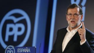 Mariano Rajoy en su mitin de este sábado en Barcelona.