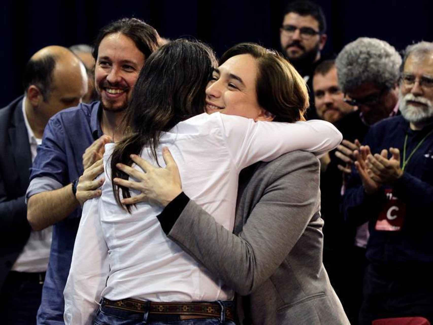 Pablo Iglesias y Ada Colau en una imagen de archivo. /Alberto Estévez/EFE