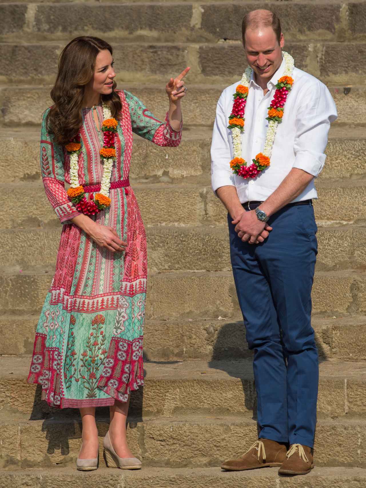 Kate Middleton y Guillermo de Cambridge en Bombay (India)