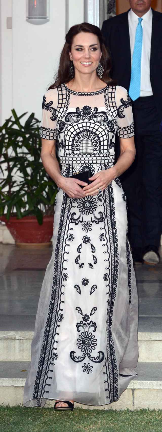 Kate Middleton en la cena de Nueva Delhi