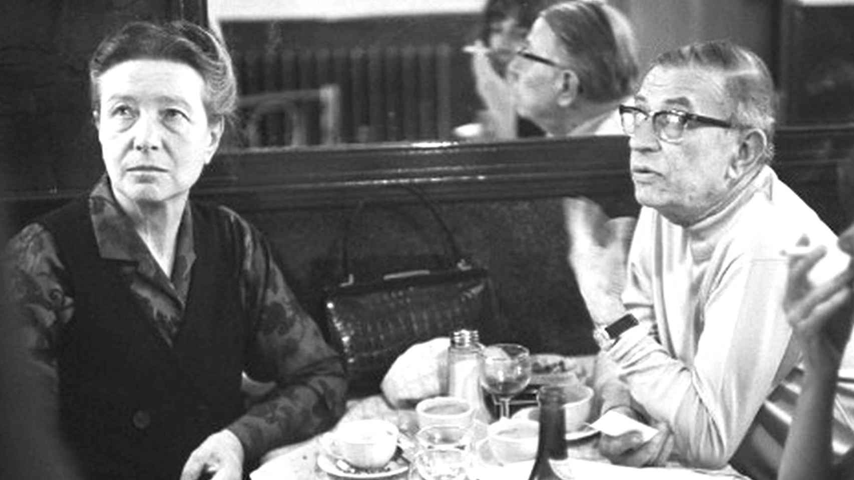 Simone de Beuvoir y Jean Paul Sartre.
