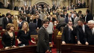 Carles Puigdemont en el Pleno.