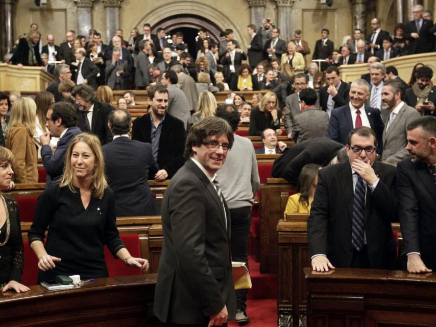 Carles Puigdemont en el Pleno.