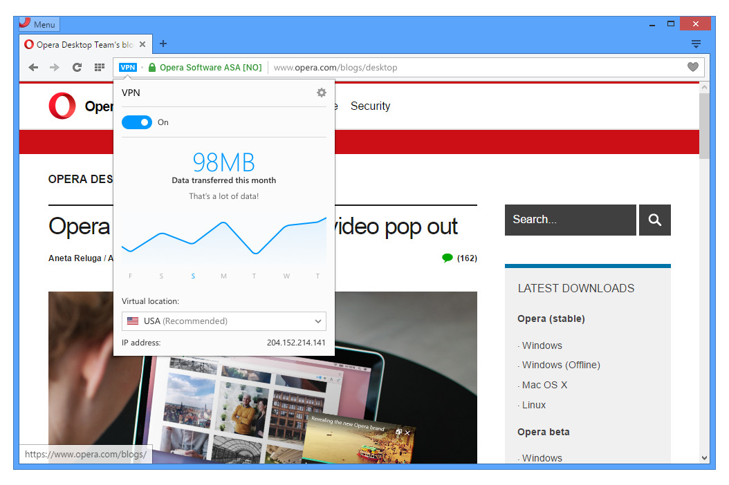 opera vpn 2