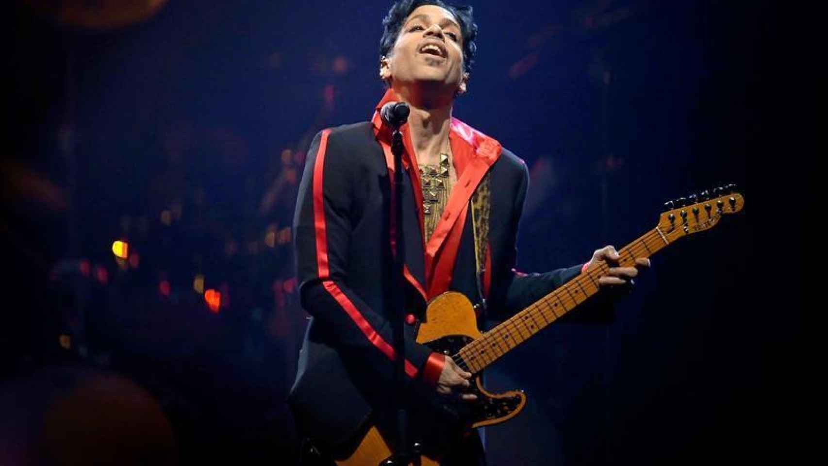 Prince en plena actuación.