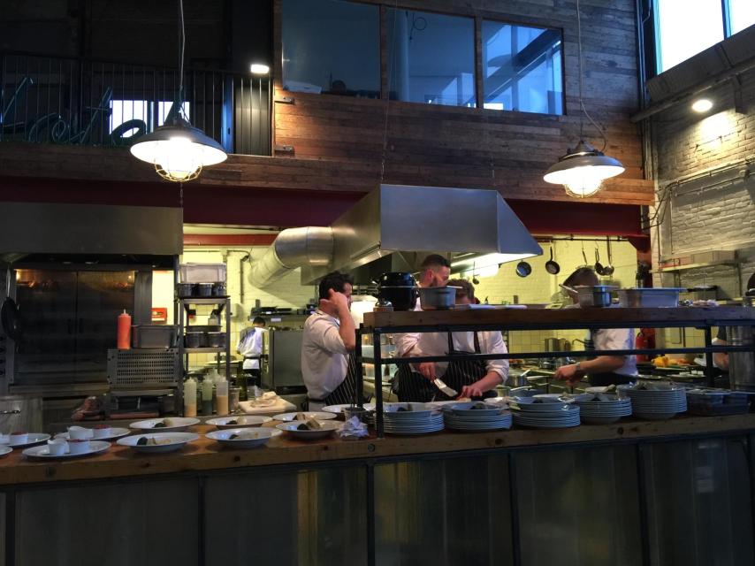La cocina del restaurante.