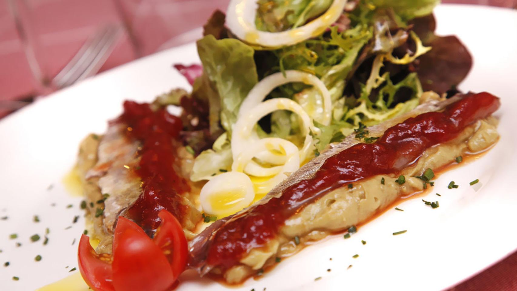 Un apetitoso plato de Dantxari.
