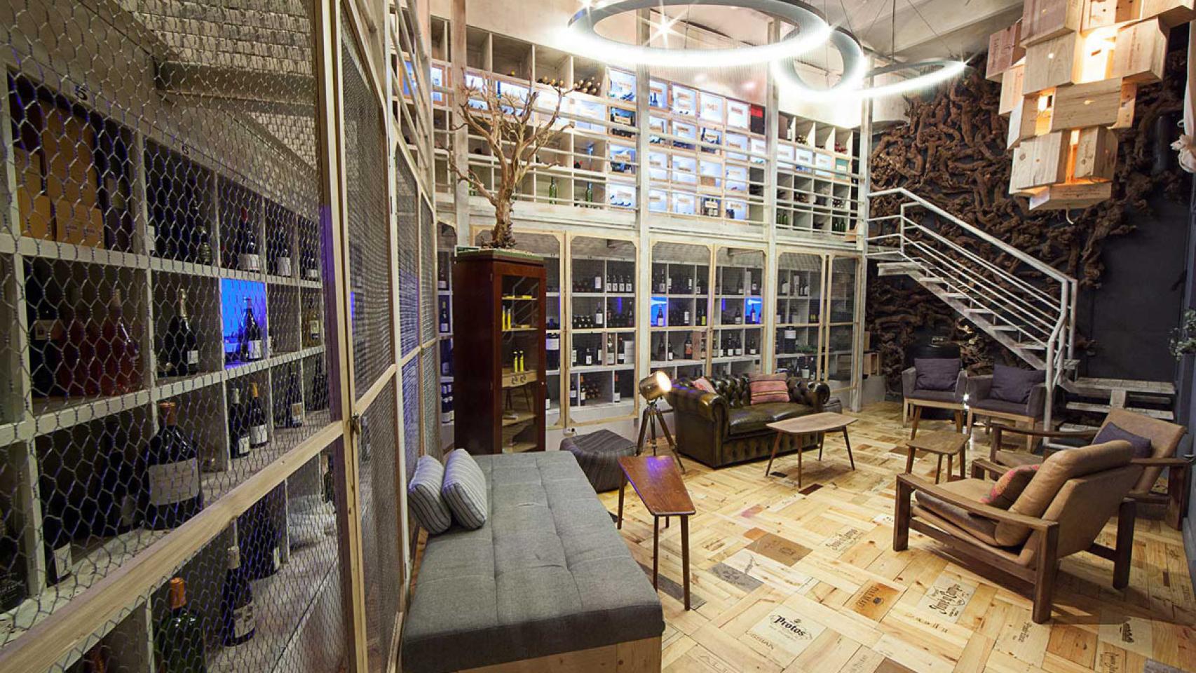 Interior del restaurante La Cabra.
