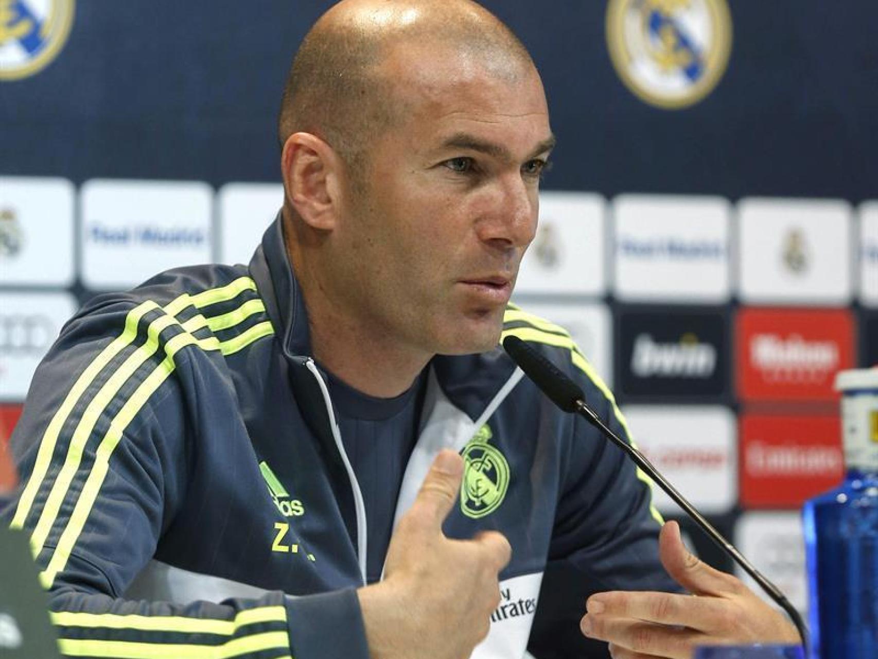 Zidane, en rueda de prensa.