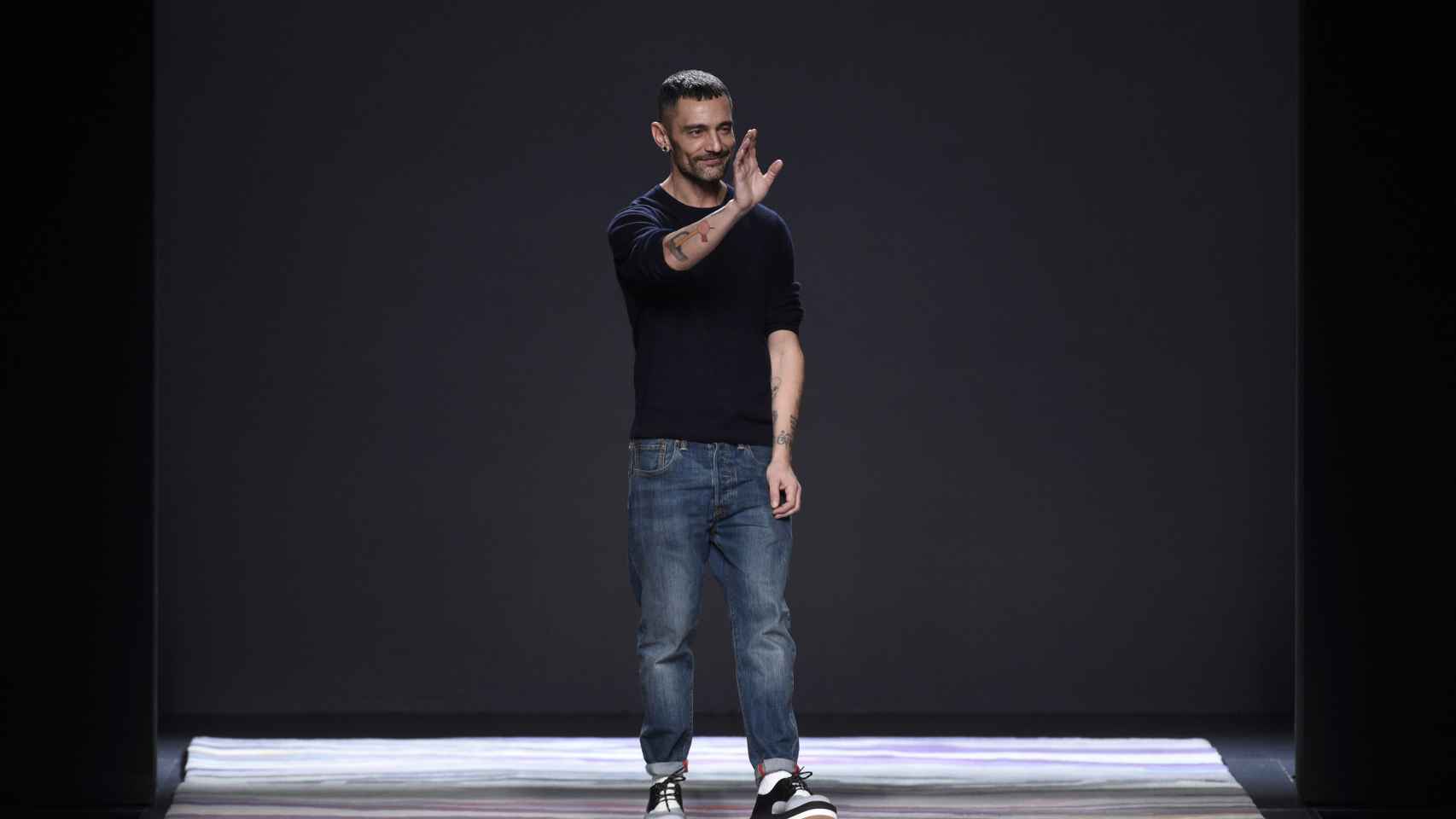 David Delfín en la última edición de la Mercedes Fashion Week Madrid