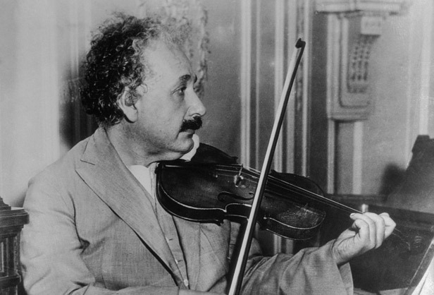 Albert Einstein Playing Violin