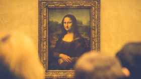 La Mona Lisa en el Museo del Louvre.