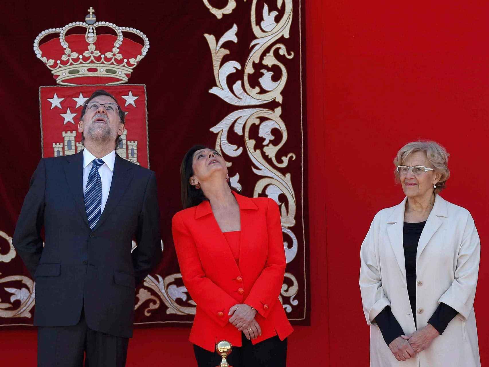Rajoy  y Carmena en la conmemoración del día de la Comunidad de Madrid el 2 de mayo