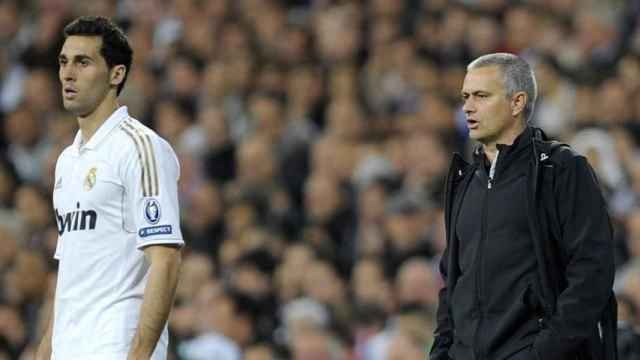 Arbeloa y Mourinho durante la etapa en la que coincidieron en el Madrid.