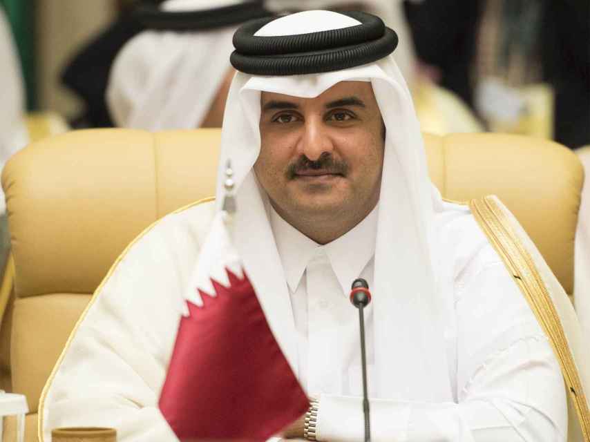 El emir de Qatar Hamad bin Tamim Al Thani en EEUU el pasado 21 de abril.