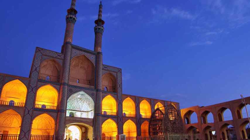 El complejo de Amir Chakhmaq, en la ciudad iraní de Yazd.