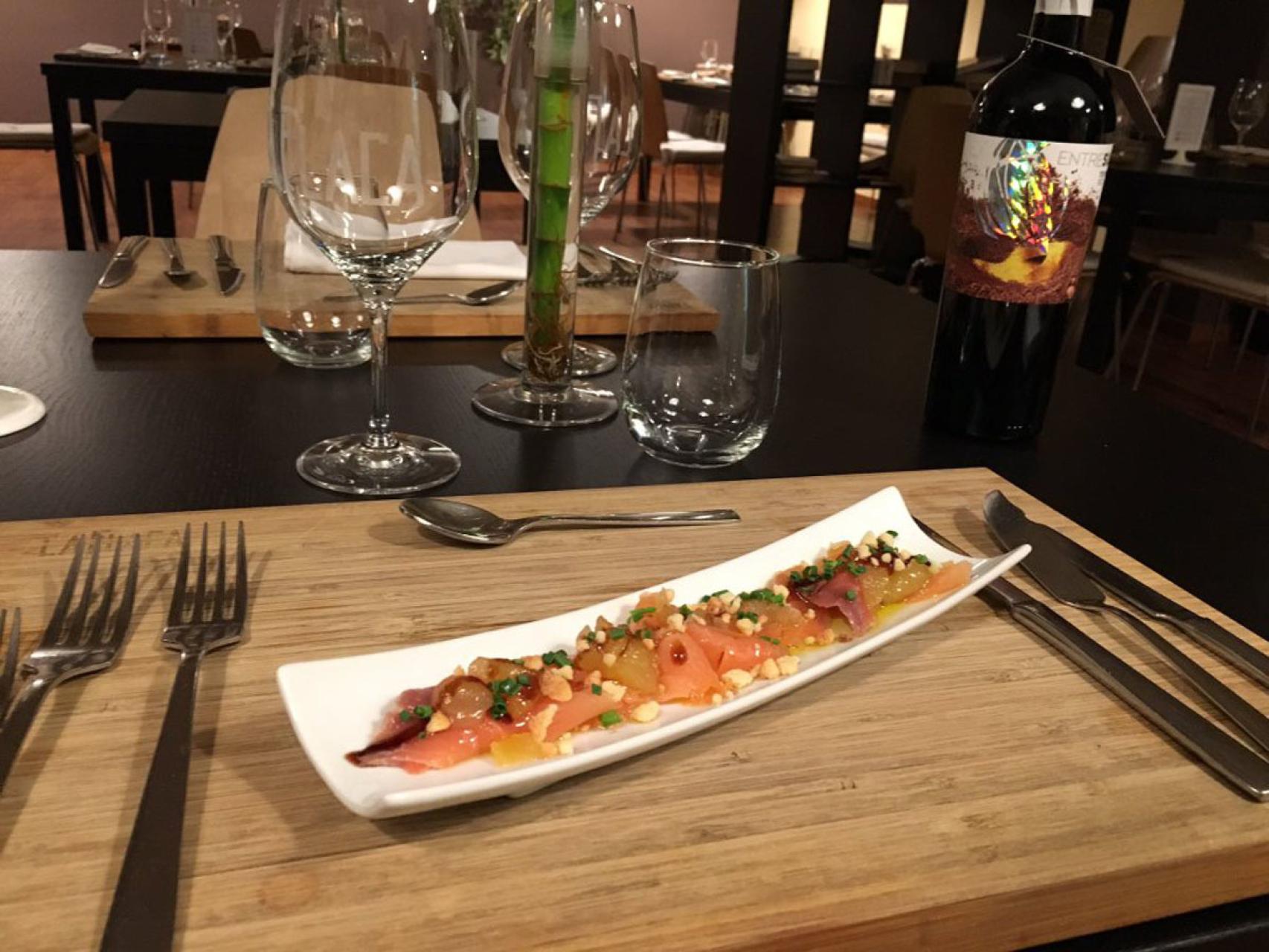 Una deliciosa tapa de La Flaca. /
