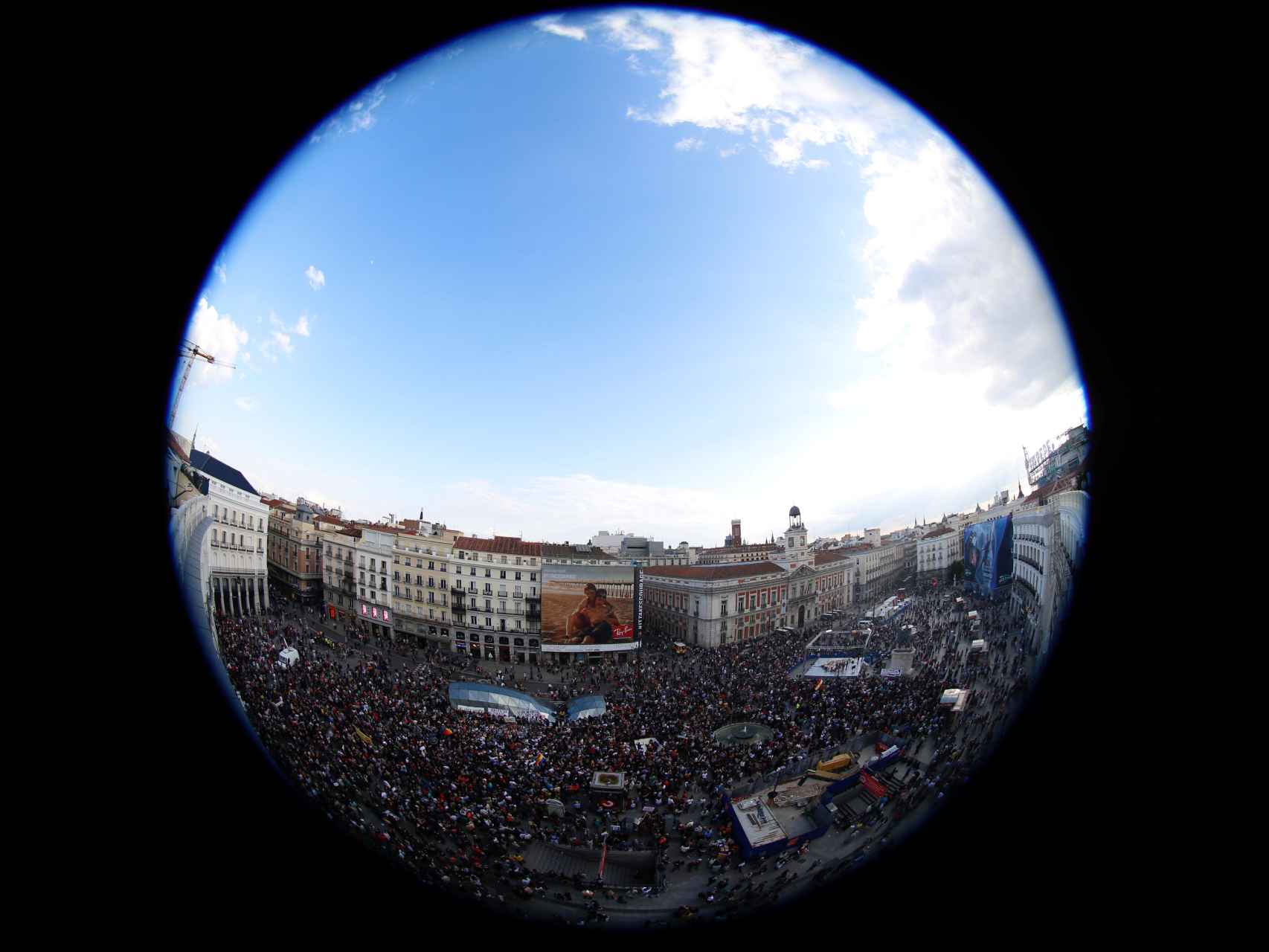 El epicentro del 15-M ha vuelto a estar en la Puerta del Sol