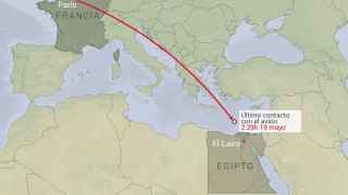 El vuelo MS804 de Egyptair había partido del aeropuerto Charles de Gaulle de París la noche del miércoles
