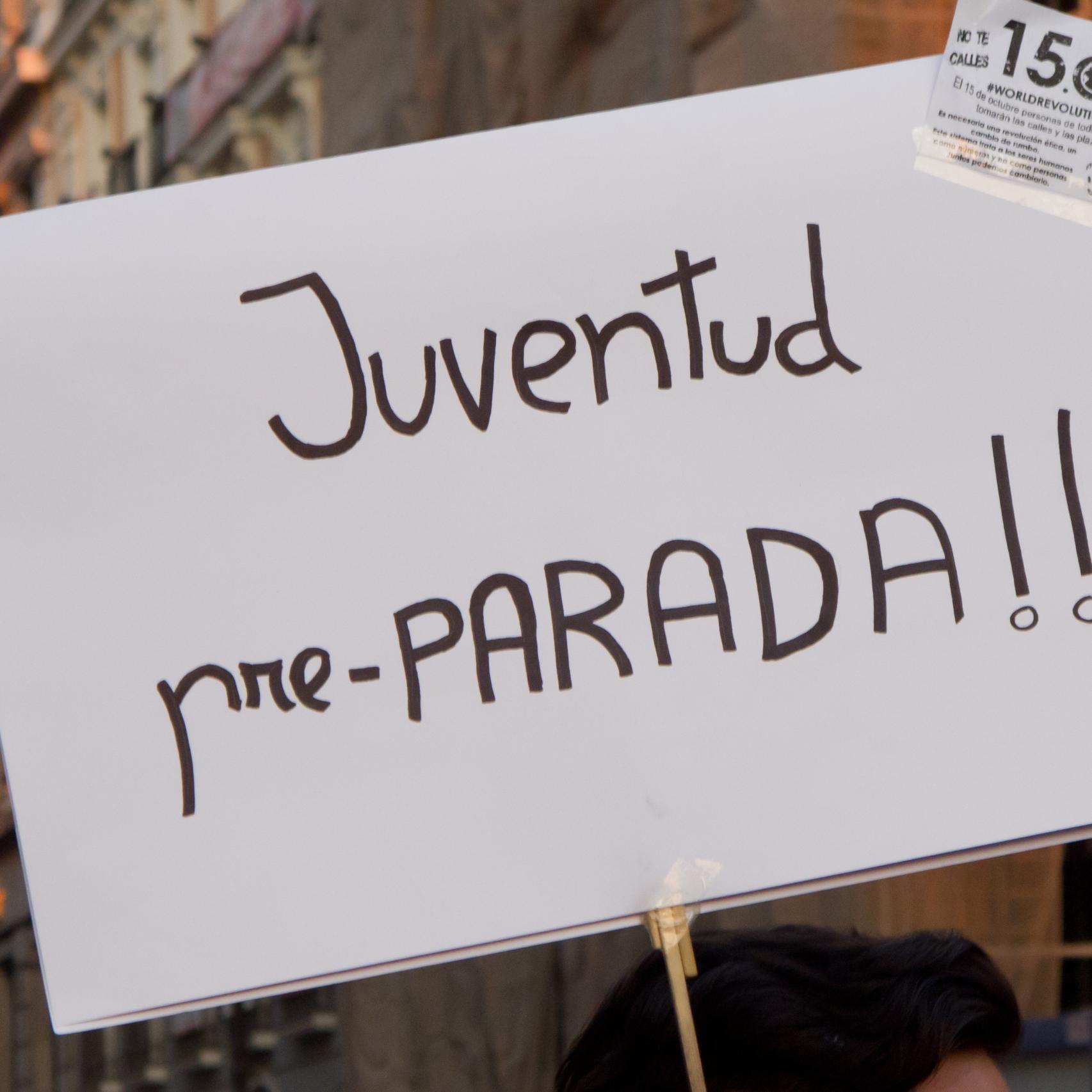 Imagen de archivo de los movimientos del 15 M.