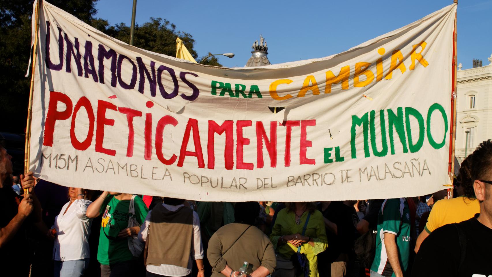 Una imagen de archivo de una manifestación del 15 de octubre de 2011.