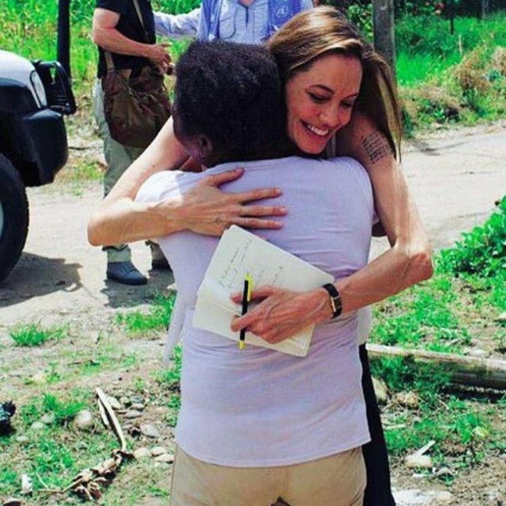 La actriz Angelina Jolie en su labor en la ONU