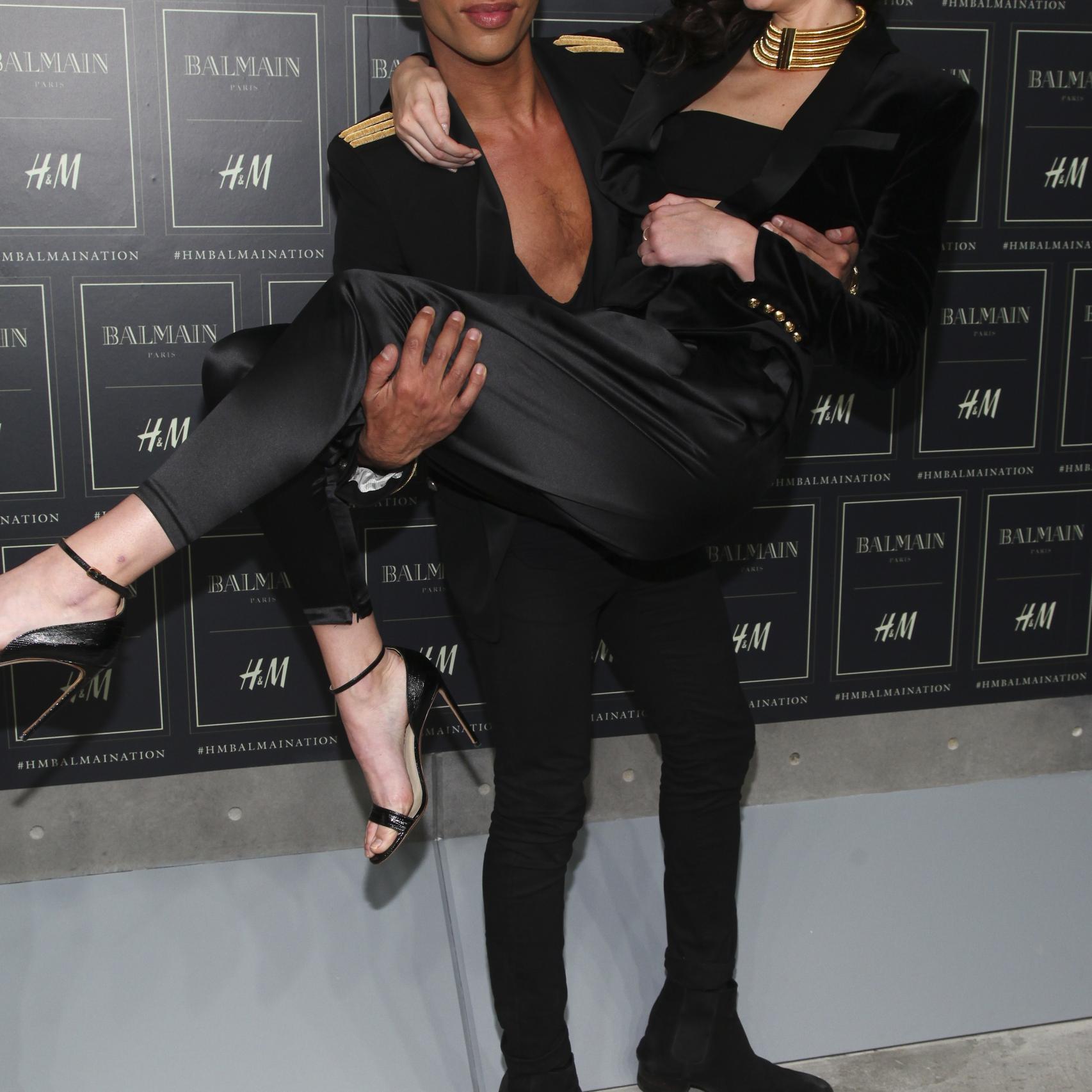 Oliver Rousteing y Kendall Jenner