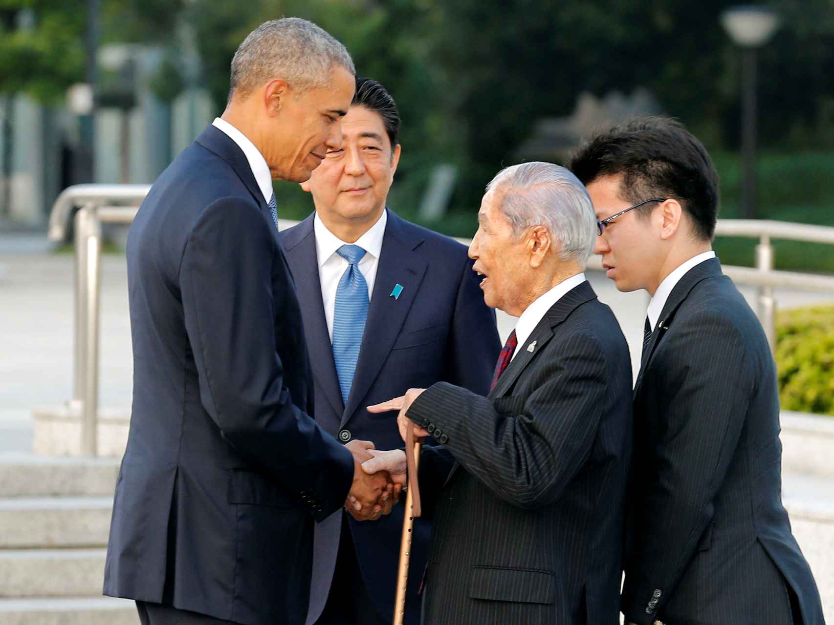 Obama se ha reunido con supervivientes del bombardeo.