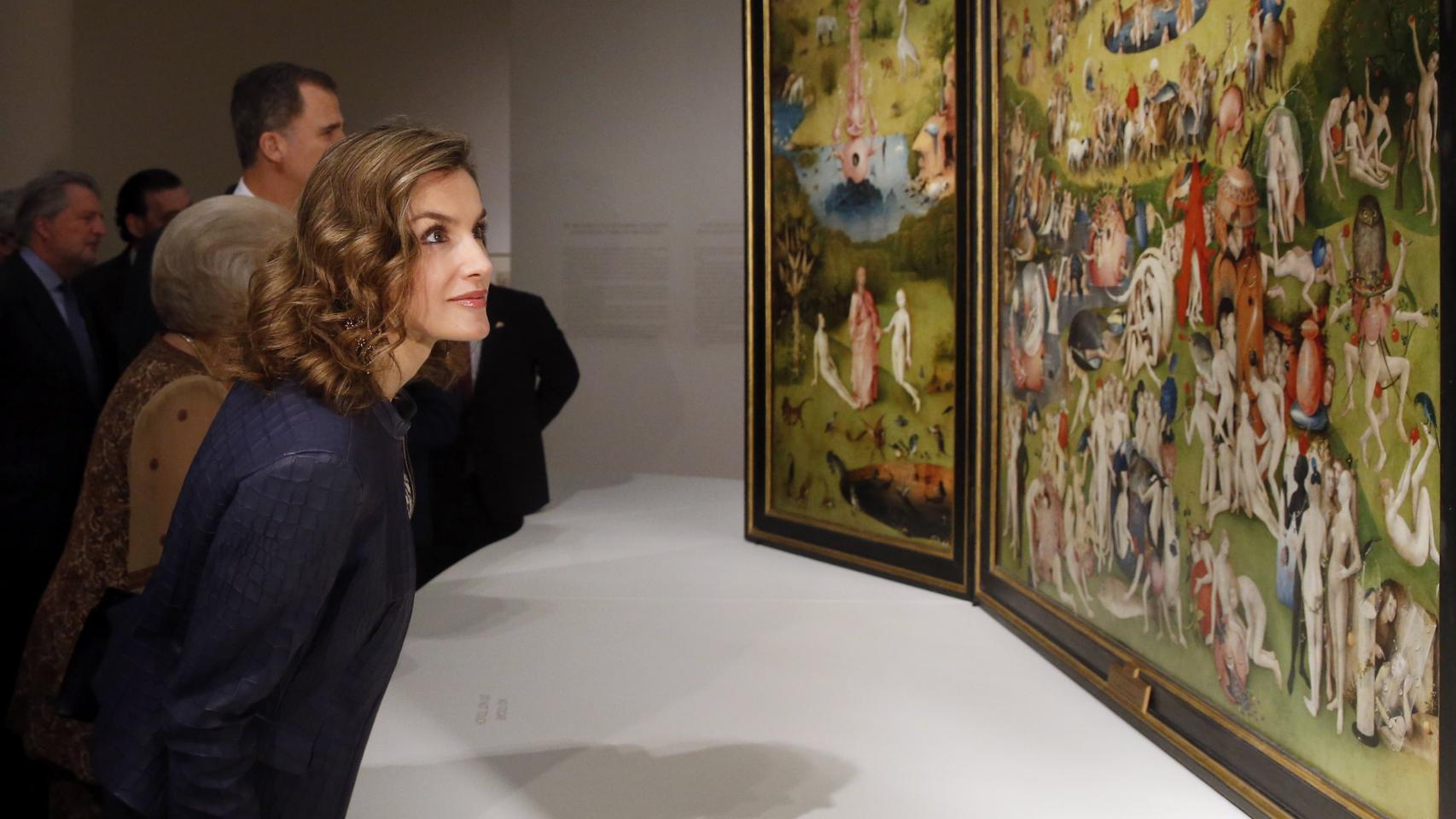 La reina Letizia en la exposición de El Bosco