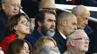 Cantona, en el Manchester United-Leicester.