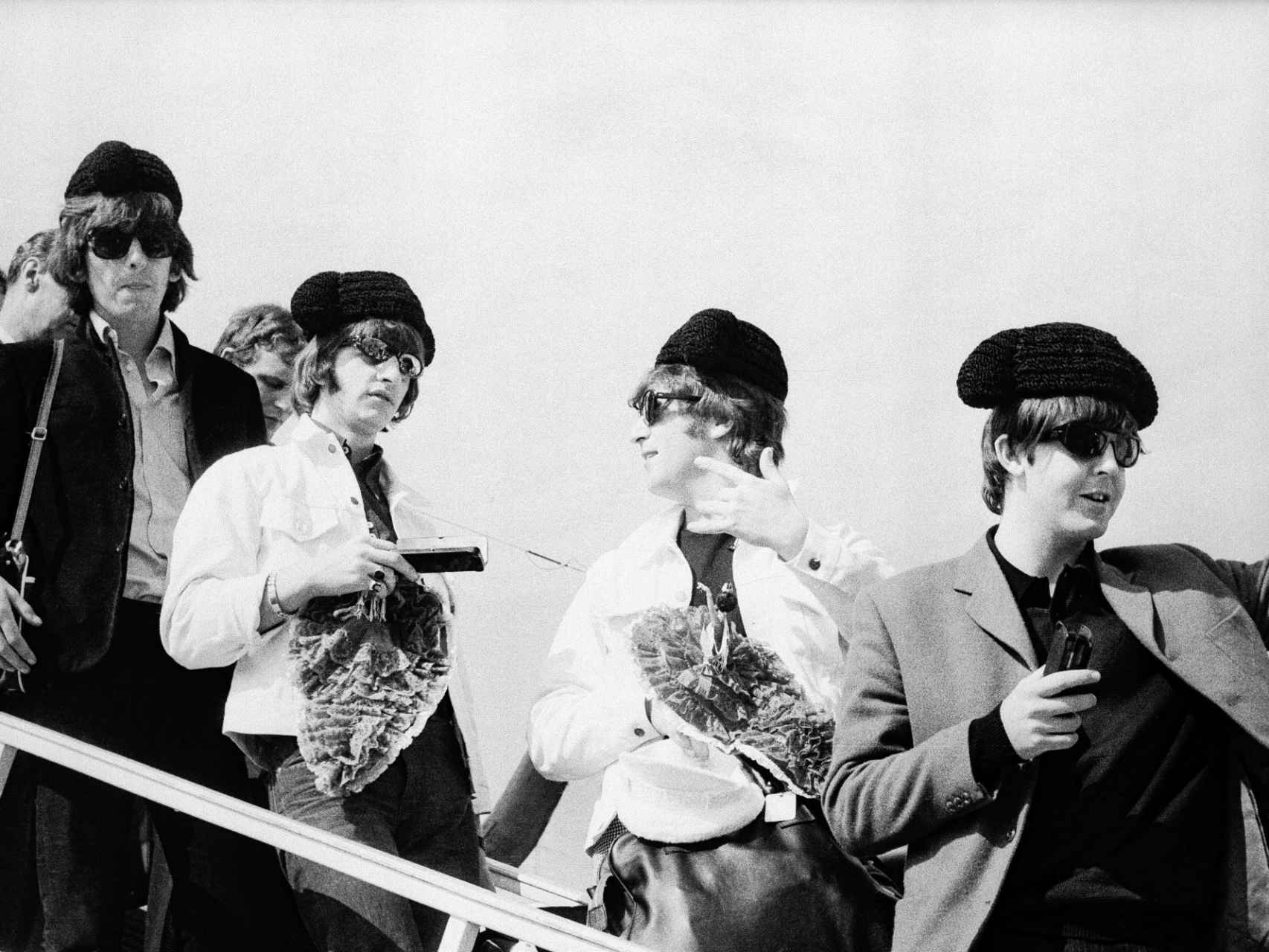 Llegada de The Beatles a Madrid en 1965.