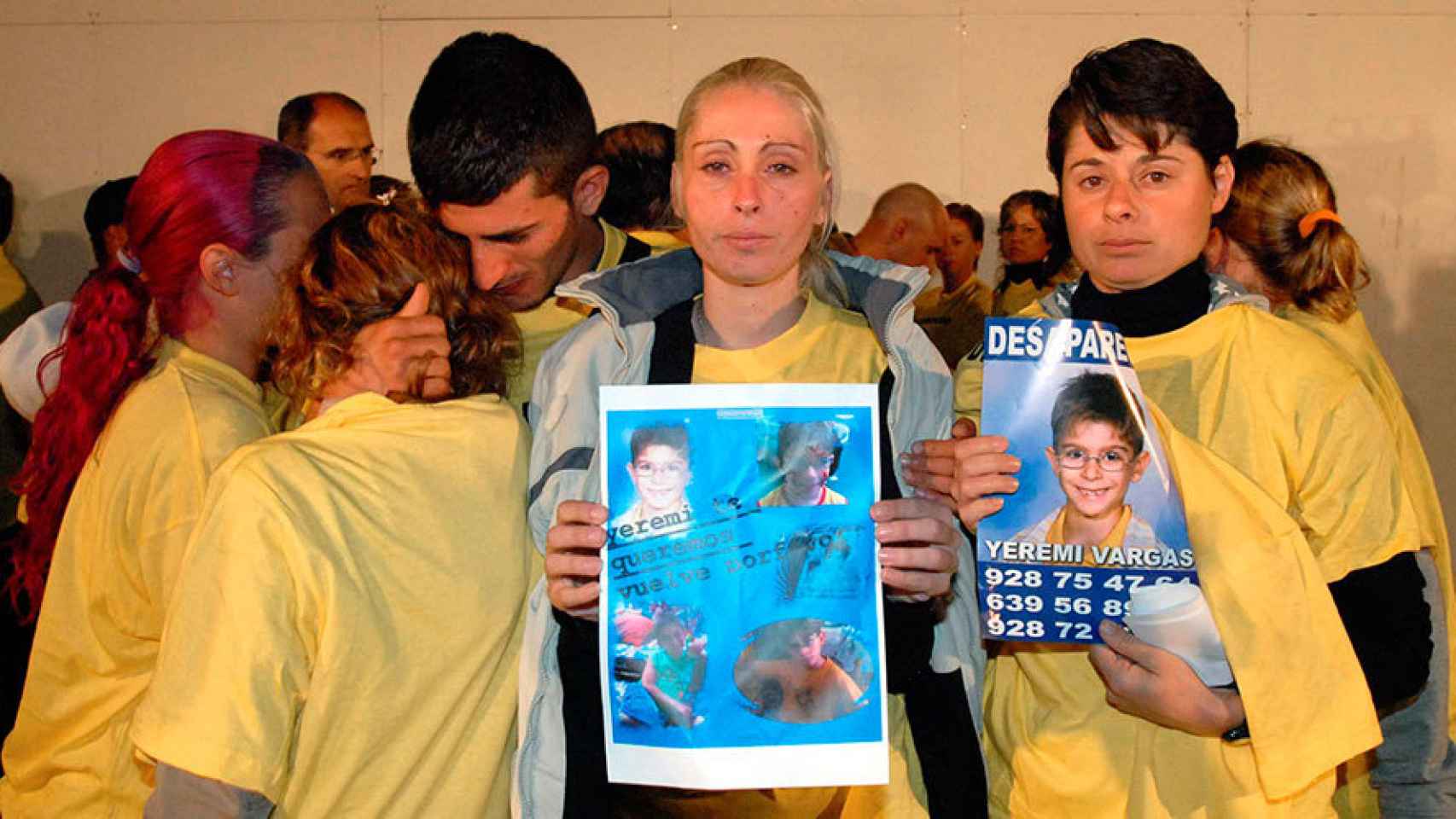 La familia de Yeremi Vargas, desaparecido en 2007.