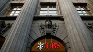 Logo of Swiss bank UBS is seen at the company's headquarters in Zurich