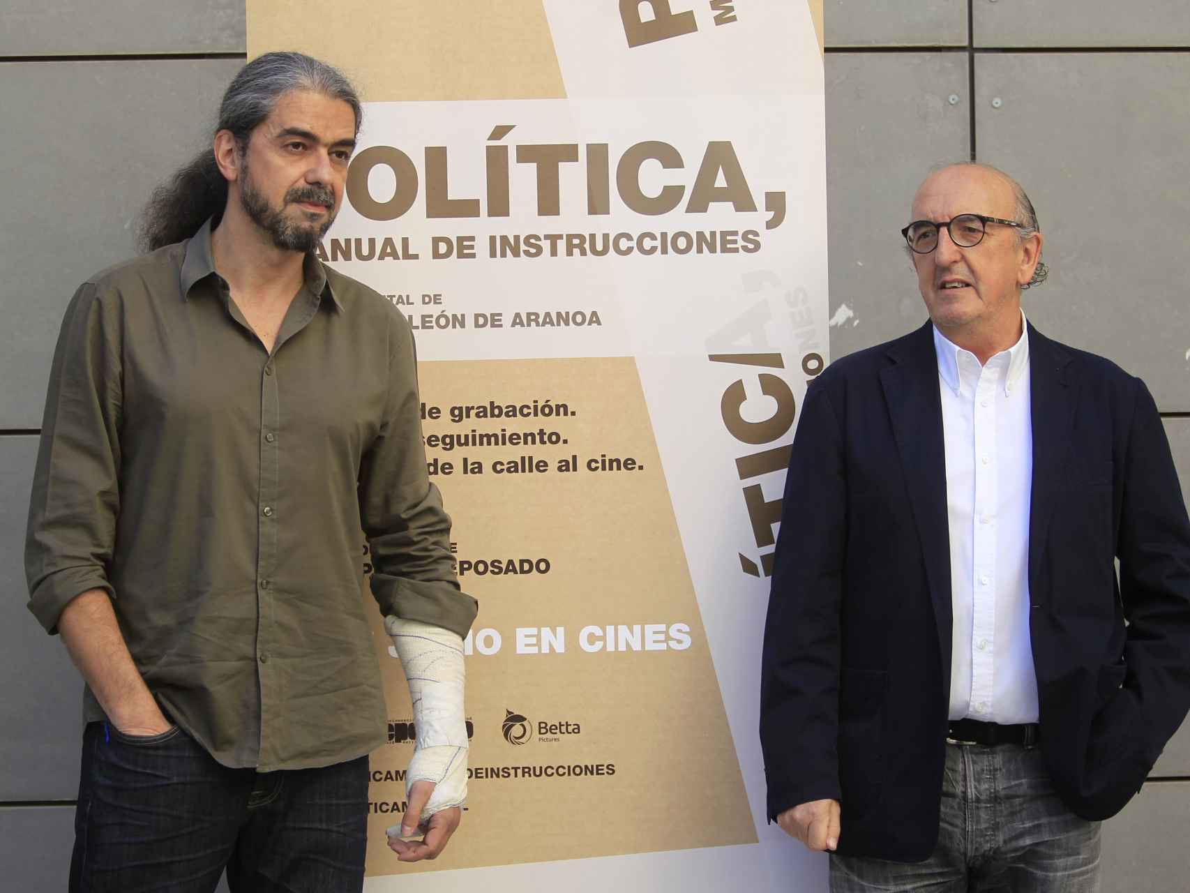 El director y guionista Fernando León de Aranoa y el productor cinematográfico Jaume Roures.