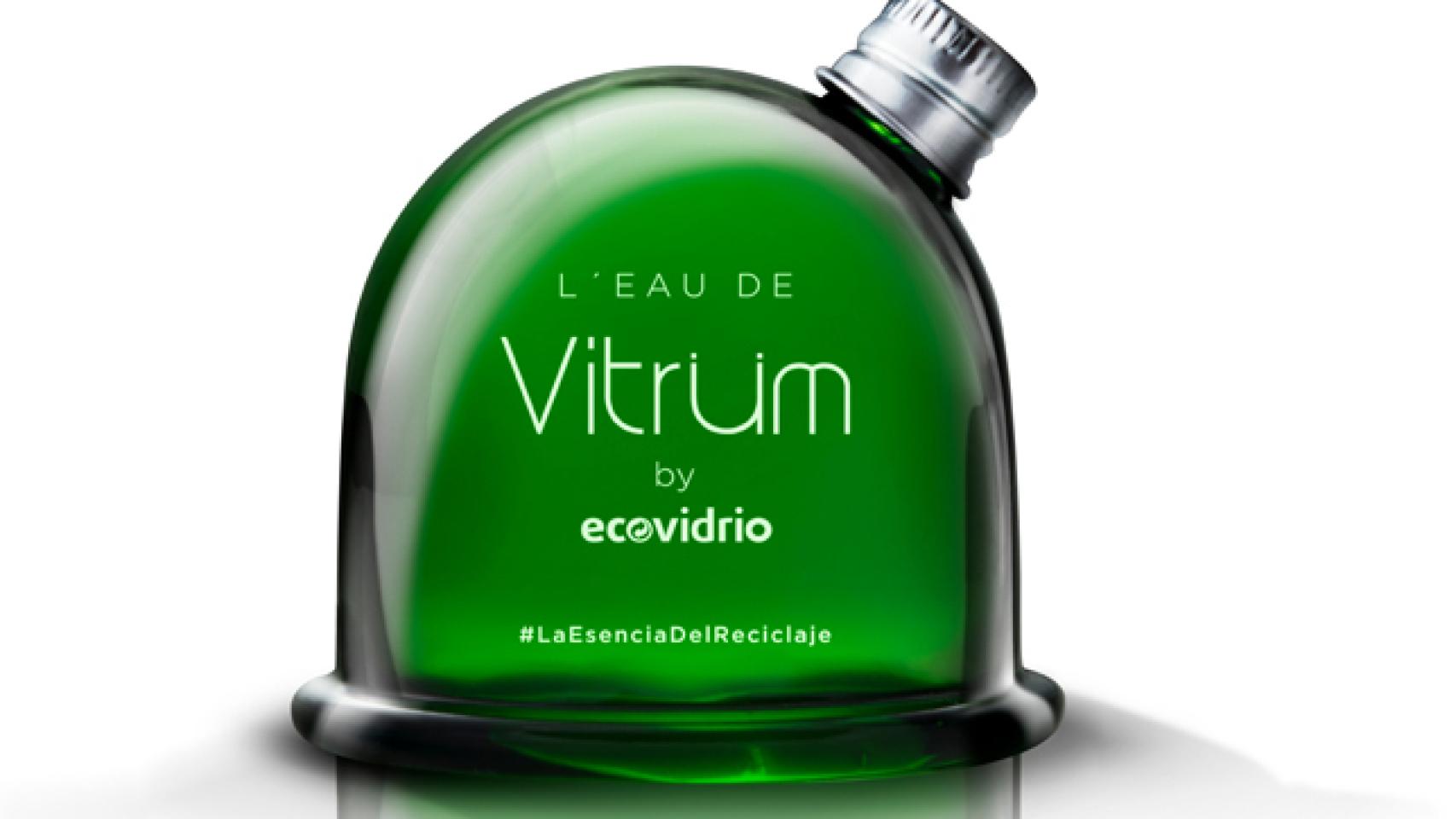 Envase de la fragancia Vitirüm by Ecovidrio.