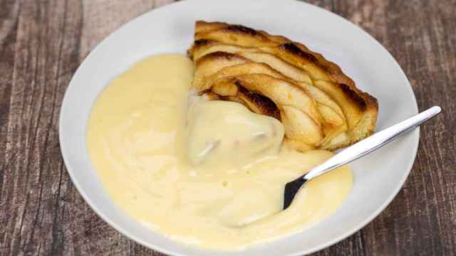 Apple Pie con custard, el irresistible postre inglés