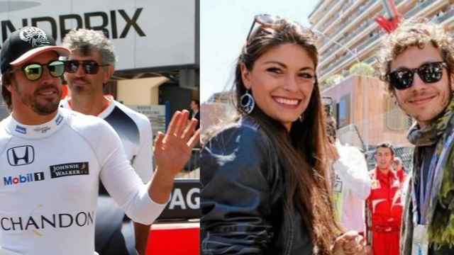 Fernando Alonso en Mónaco y Linda con Rossi